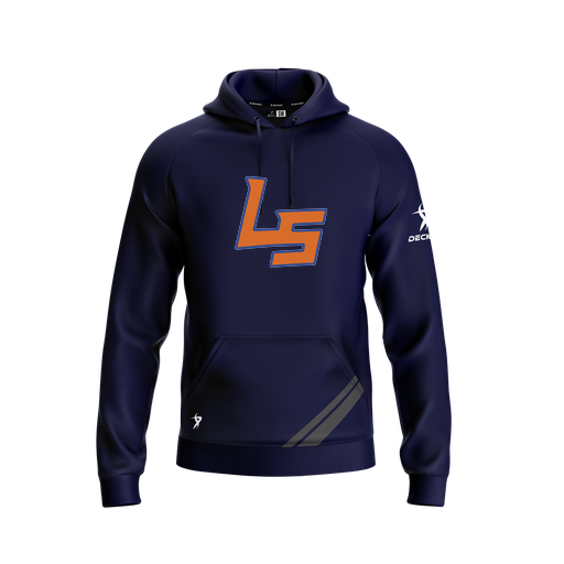 [FOLHSMNV-YXS-LOGO1] Decker Summit Hoodie (Youth XS, Navy, Logo 1)