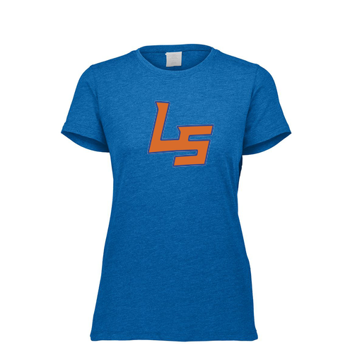 [FTSCUBRY-FAXS-LOGO1] Decker Women's Tri-Blend T-Shirt - Short Sleeve (Female Adult XS, Royal, Logo 1)