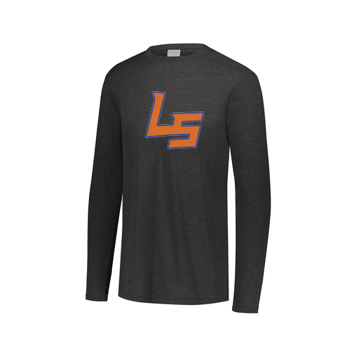 [FTLCUBBK-AXS-LOGO1] Decker Men's Tri-Blend T-Shirt - Long Sleeve (Adult XS, Black, Logo 1)
