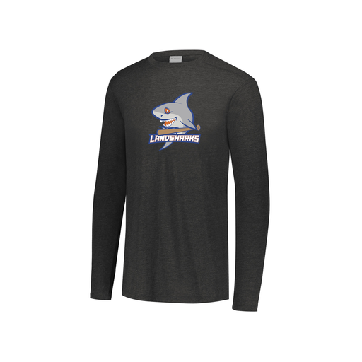 [FTLCUBBK-YS-LOGO3] Decker Youth Tri-Blend T-Shirt - Long Sleeve (Youth S, Black, Logo 3)