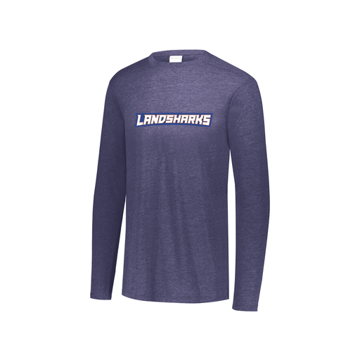 [FTLCUBNV-YS-LOGO2] Decker Youth Tri-Blend T-Shirt - Long Sleeve (Youth S, Navy, Logo 2)