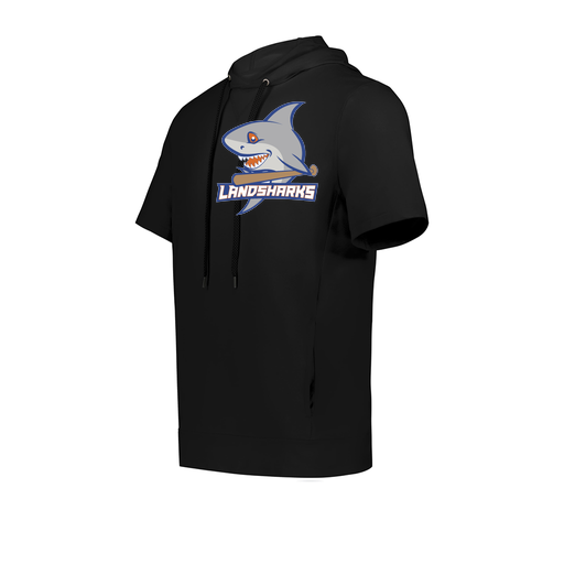 [222605.080.S-LOGO3] YOUTH VENTURA SOFT KNIT SHORT SLEEVE HOODIE (Youth S, Black, Logo 3)