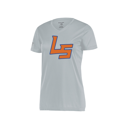 [222820.099.S-LOGO1] Ladies Movement Dri Fit Shirt (Female Adult S, Silver, Logo 1)
